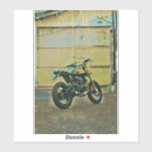 Vintage Motorradkunst Aufkleber (Blatt)