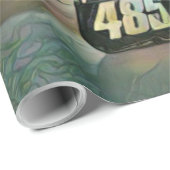 Vintage Motorradkunst Geschenkpapier (Rolleneckpunkt)