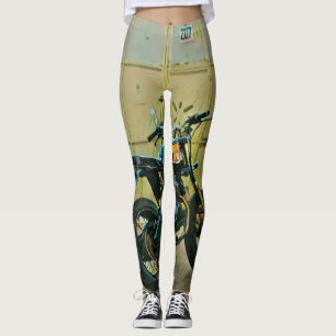 Vintage Motorradkunst Leggings