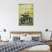 Vintage Motorradkunst Leinwanddruck (Insitu (Schlafzimmer))