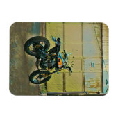 Vintage Motorradkunst Magnet (Horizontal)