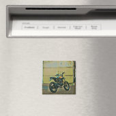 Vintage Motorradkunst Magnet (In Situ (Geschirrspüler))