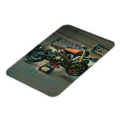 Vintage Motorradkunst Magnet (Linke Seite)