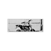 Vintage Motorradkunst Permastempel (Design)