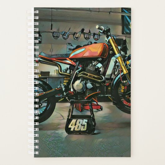 Vintage Motorradkunst Planer (Vorderseite)