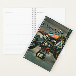 Vintage Motorradkunst Planer