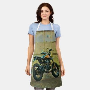Vintage Motorradkunst Schürze