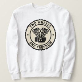 Vintage-Motorradmotor-Freiheitsemblem Sweatshirt