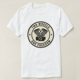 Vintage-Motorradmotor Freiheitssymbol T-Shirt