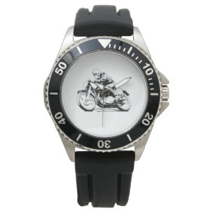 Vintage Motorradracer-Uhr Armbanduhr