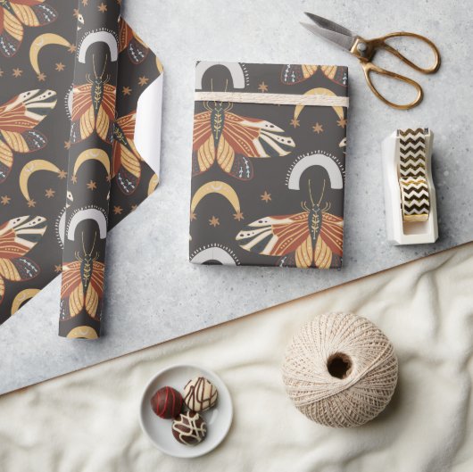 Vintage Motte Geschenkpapier (Kunsthandwerk)