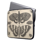 Vintage MotteLepidoptera Laptopschutzhülle (Vorderseite Links)