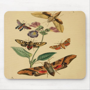 Vintage-Motten-Mauspad Mousepad