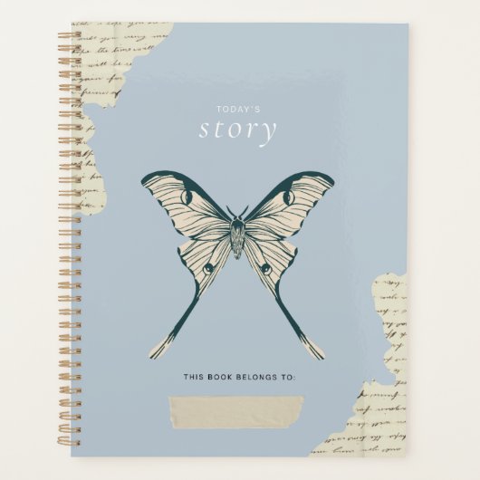 Vintage-Motten & Scrapbook-Ästhetik-Journal Planer (Vorderseite)