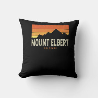 Vintage Mount Elbert Colorado Berge Wandern Sonne Kissen