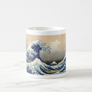 Vintage Mount Fuji und Welle Kaffeetasse