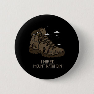 Vintage Mount Katahdin Camping Wanderschuh Button
