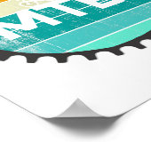 Vintage Mountain Bike - Retro Downhill Mtb Biking  Poster (Ecke)