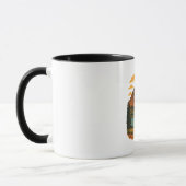 Vintage Mountain Landscape Illustration Tasse (Links)