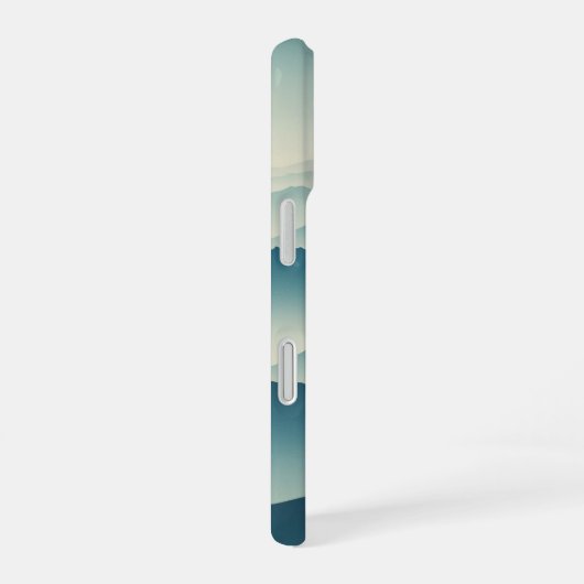 Vintage Mountain Ranges iPhone 16 Hülle (Rechte Seite)