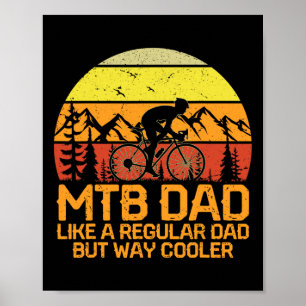 Vintage-Mountainbike-Dad-Radsport-Mountainbiken-Ab Poster