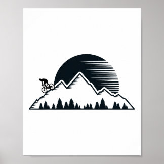 Vintage-Mountainbike - Outdoor-MTB-Downhill-Bikin Poster