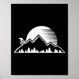 Vintage-Mountainbike-Outdoor-MTB-Downhill-Fahrrad  Poster