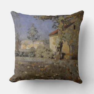 Vintage Mourier-Petersen-Haus im Garten Kissen
