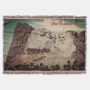 Vintage-Mt.-Rushmore-Wurfdecke Decke