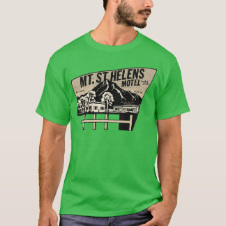Vintage Mt StHelens Motel Familie T-Shirt