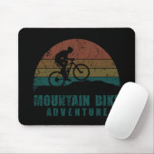 Vintage MTB-Abenteuer - Mountainbiking Mousepad (Mit Mouse)