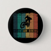 Vintage-MTB-Downhill-Mountainbiking Button (Vorderseite)