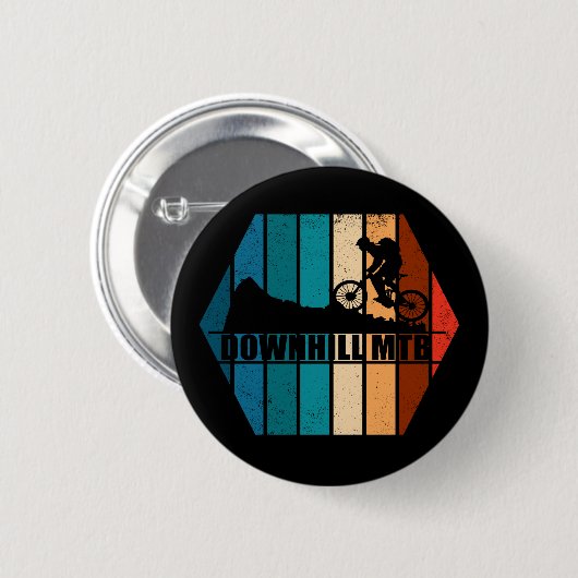 Vintage-MTB-Downhill-Mountainbiking Button (Vorne & Hinten)