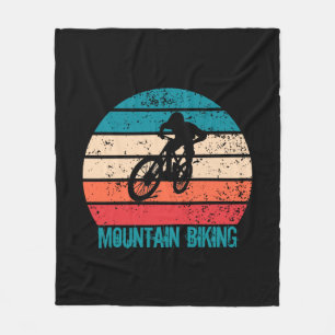 Vintage-MTB-Downhill-Mountainbiking Fleecedecke