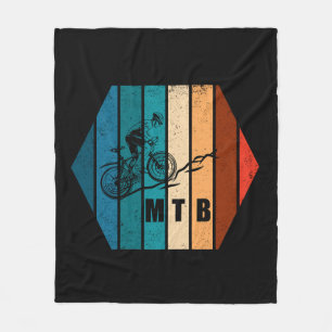 Vintage-MTB-Downhill-Mountainbiking Fleecedecke