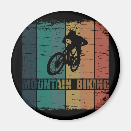Vintage-MTB-Downhill-Mountainbiking Magnet (Vorne)