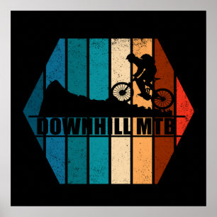 Vintage-MTB-Downhill-Mountainbiking Poster