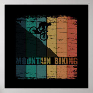 Vintage-MTB-Downhill-Mountainbiking Poster