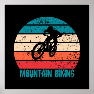 Vintage-MTB-Downhill-Mountainbiking Poster
