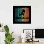 Vintage-MTB-Downhill-Mountainbiking Poster (Heimbüro)