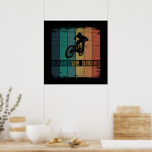 Vintage-MTB-Downhill-Mountainbiking Poster (Küche)