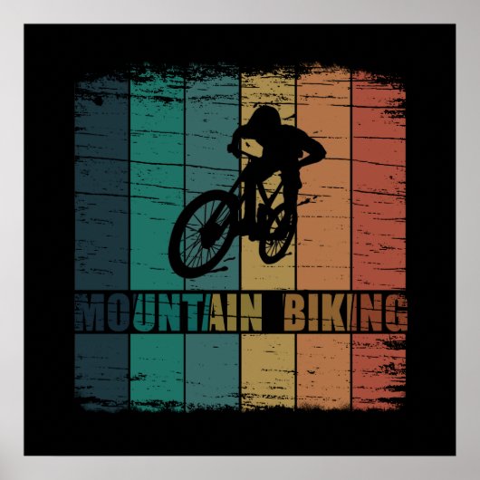 Vintage-MTB-Downhill-Mountainbiking Poster (Vorne)