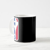 Vintage Muay Thai Kämpfer Mma Straßenkampf Kickbox Kaffeetasse (Vorderseite Links)