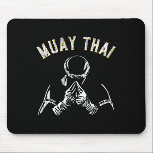 Vintage Muay Thai Training Mma Kickboxen Mousepad