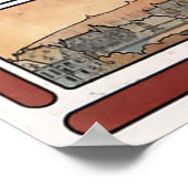 Vintage Mucha Benediktinerwerbung Poster (Ecke)