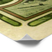 Vintage Mucha-Bierwerbung Poster (Ecke)