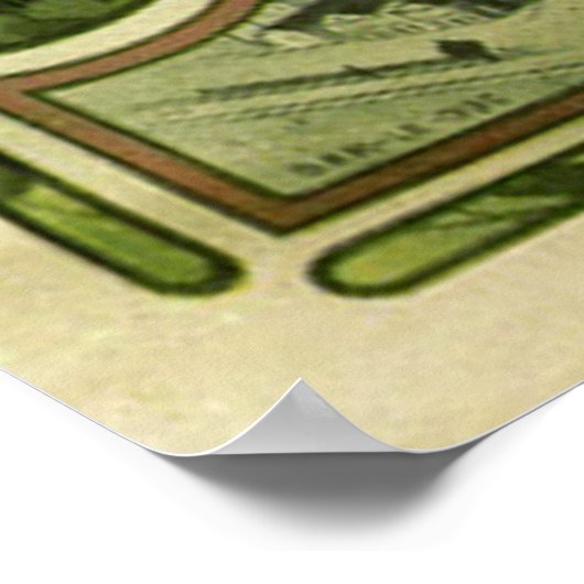 Vintage Mucha-Bierwerbung Poster (Ecke)