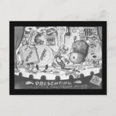 Vintage Mückenschutzkappe Postkarte (Vorderseite)