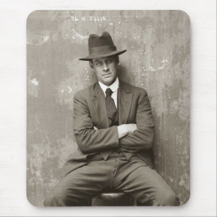 Vintage-Mugshot-Mafia-Gangster-lustiges Poster Mousepad