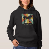 Vintage Mule  Retro Style Animal Hoodie (Vorderseite)